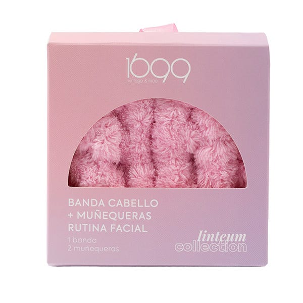 Cinta Pelo + Muñequeras Set belleza