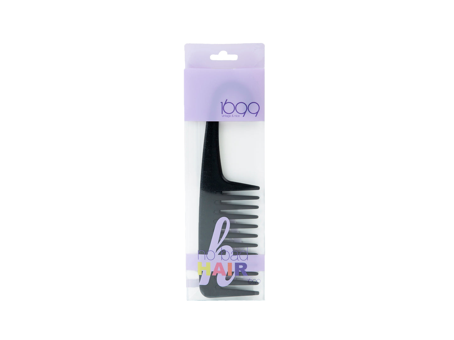 Black hanging detangling comb
