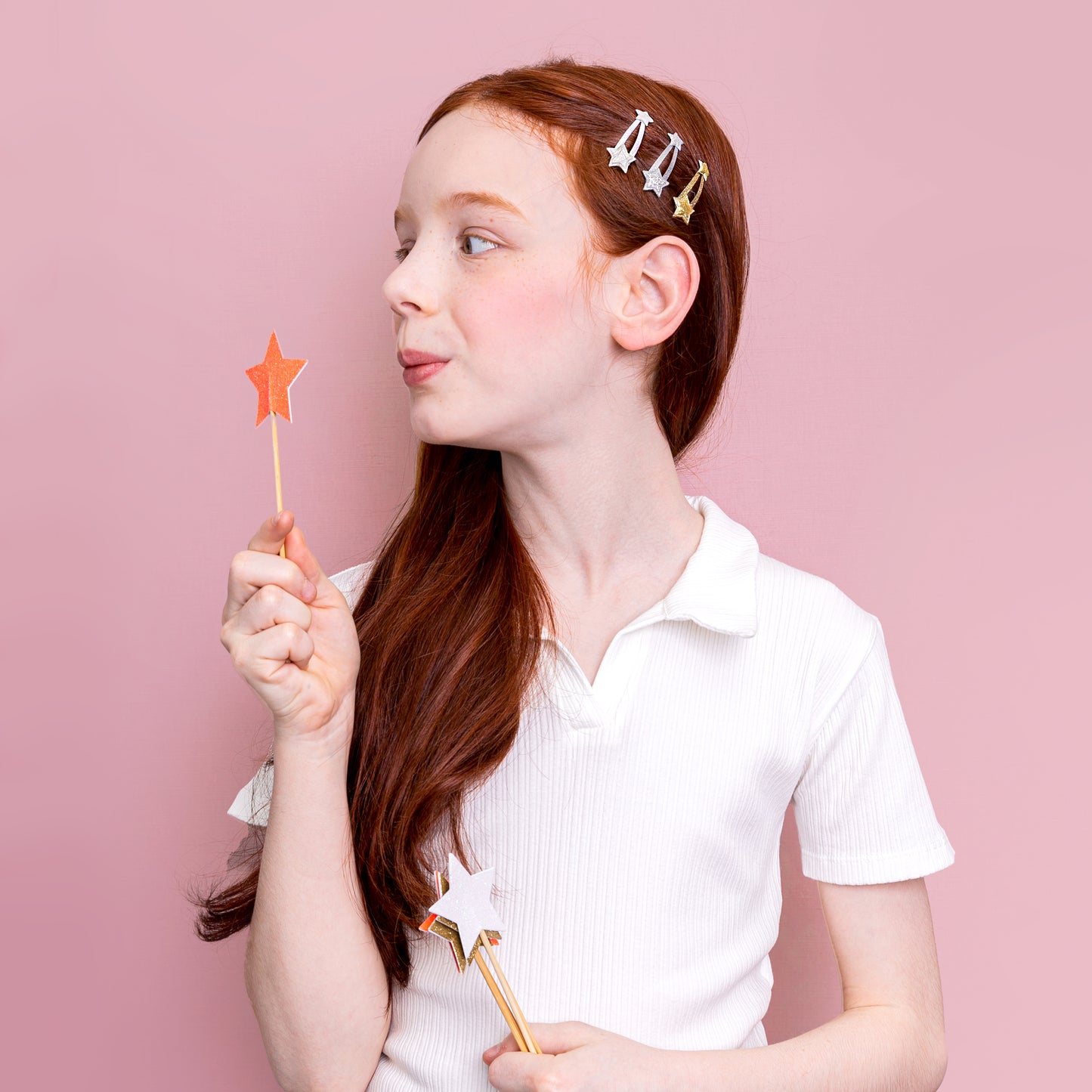 Set glitter clips 3 units No bad hair kids