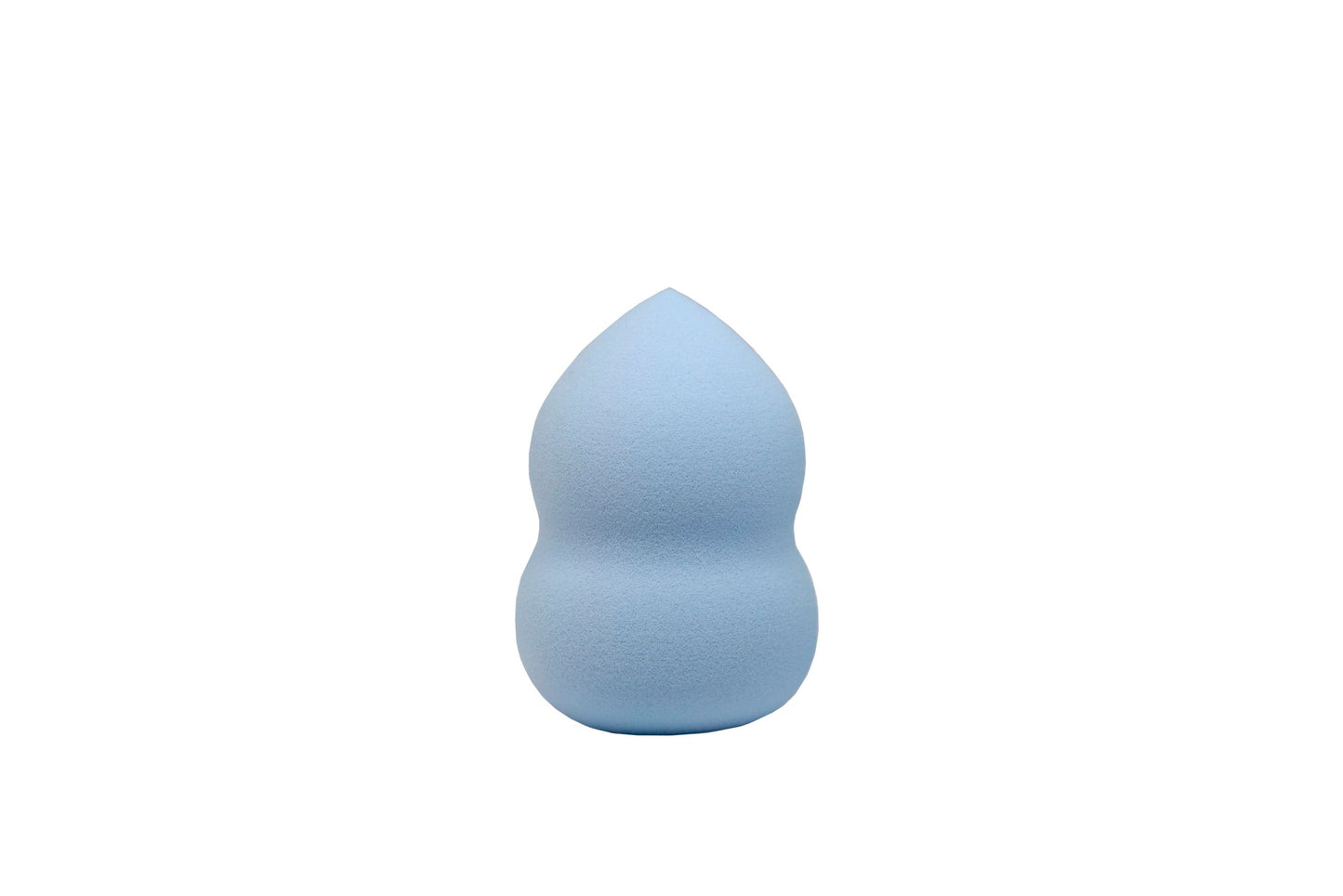 Ergonomic blue makeup sponge