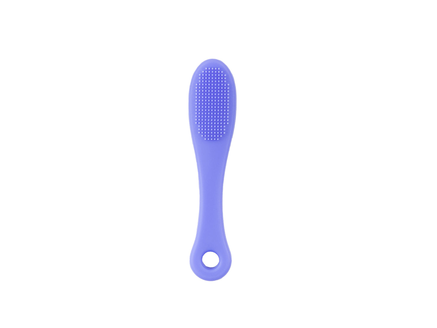 Facial cleansing brush for difficult areas