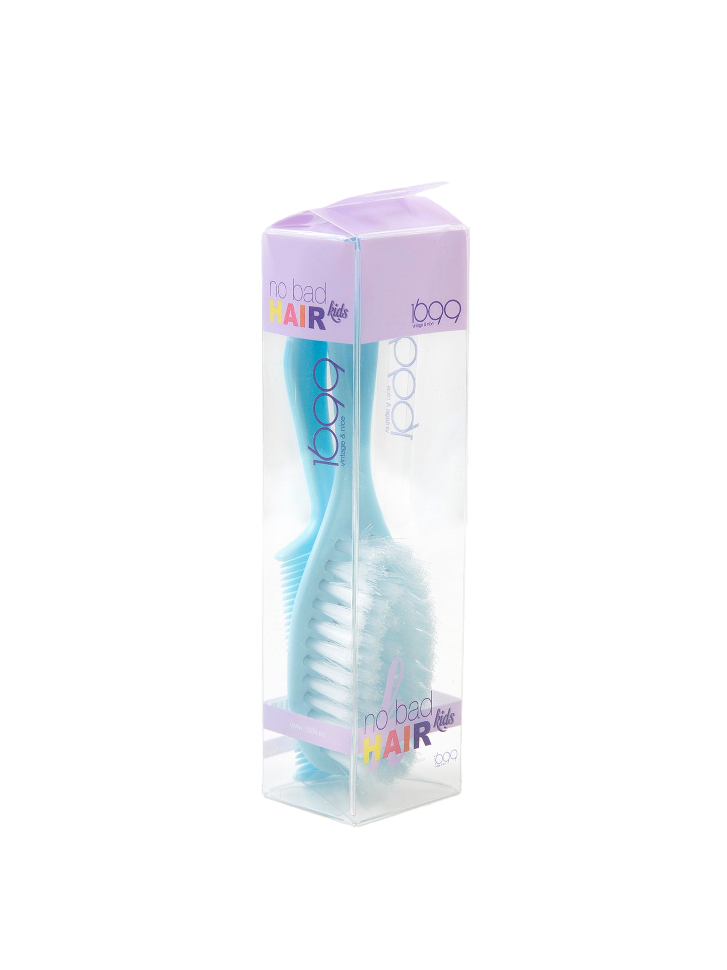 Blue baby comb and brush set