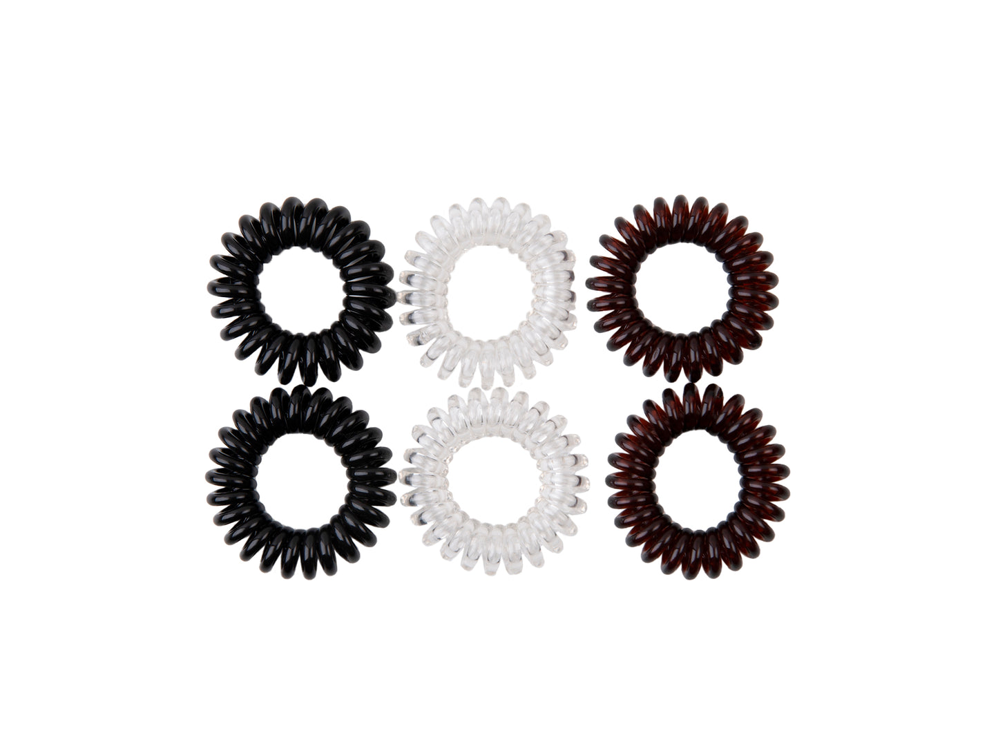 Invisible spiral rubber bands 6 units No bad hair