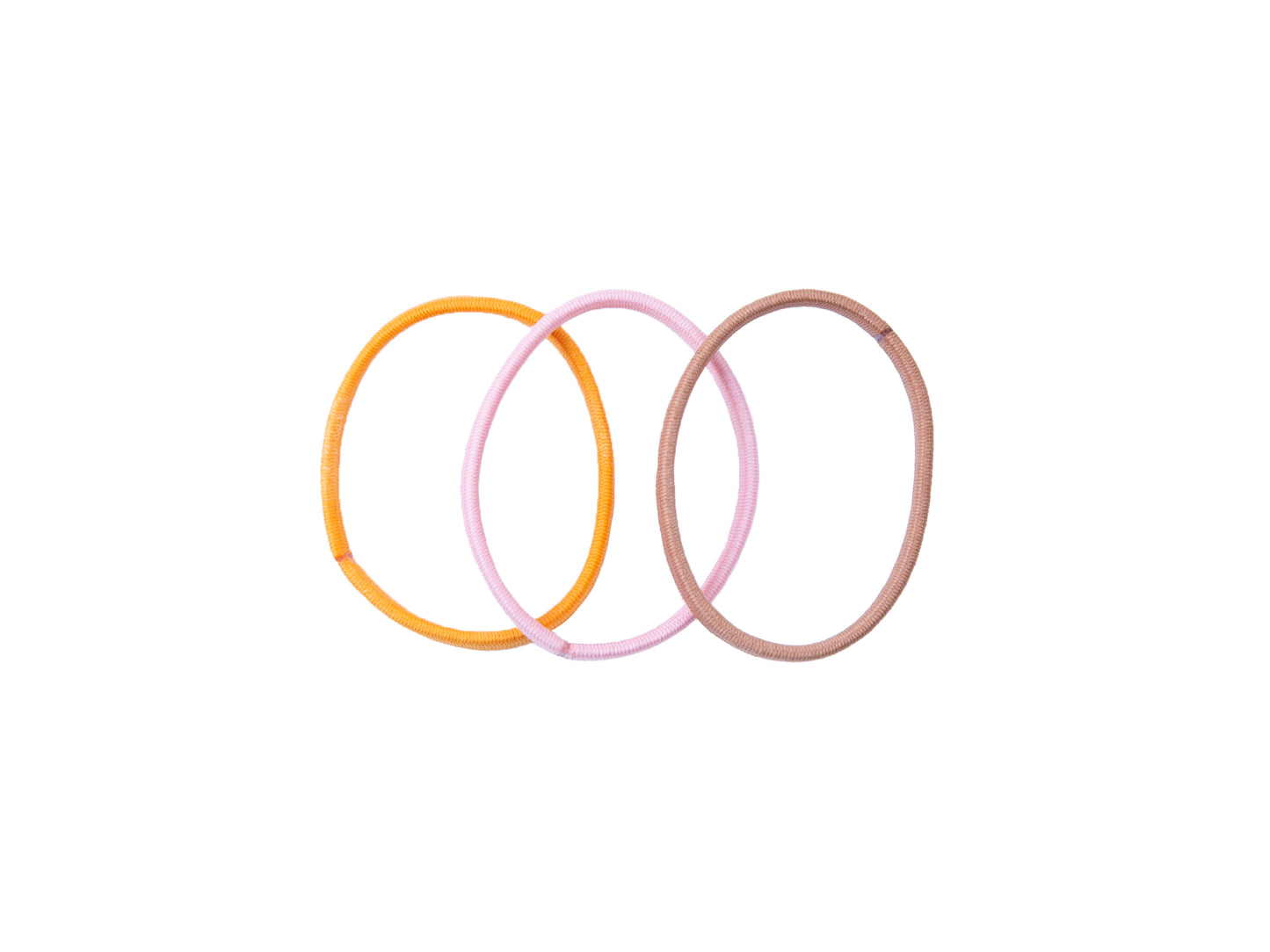 Metal-free rubber bands 3 units No bad hair