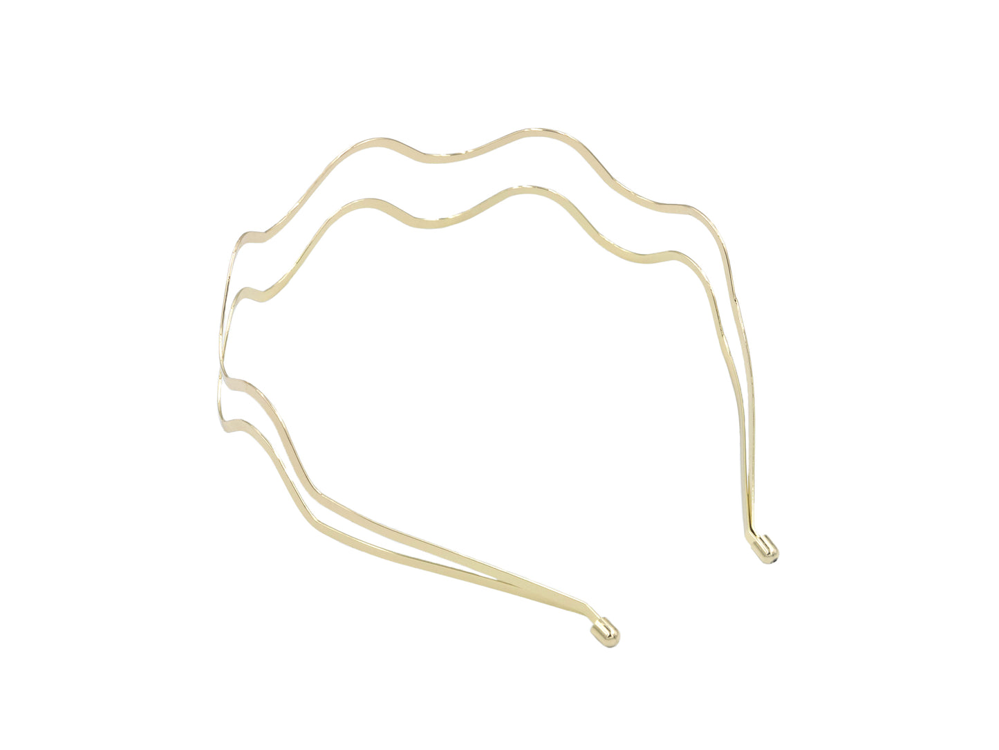Double golden wave headband