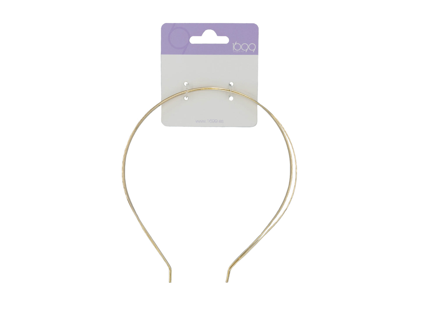 Gold double plain headband