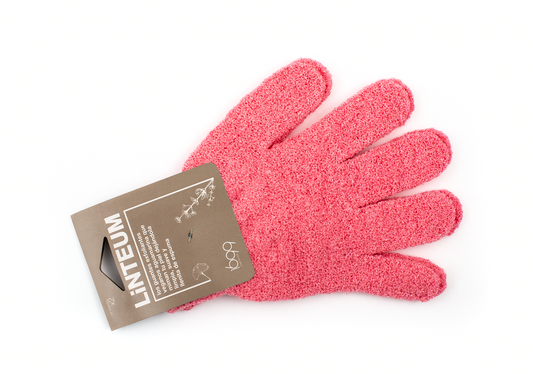 Guantes exfoliantes veganos