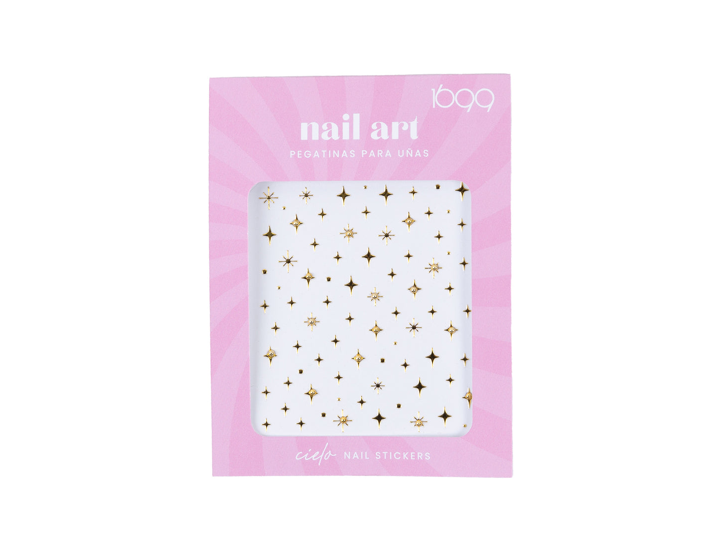 Nail art doradas - Pegatinas para uñas gold