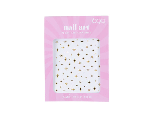 Nail art doradas - Pegatinas para uñas gold