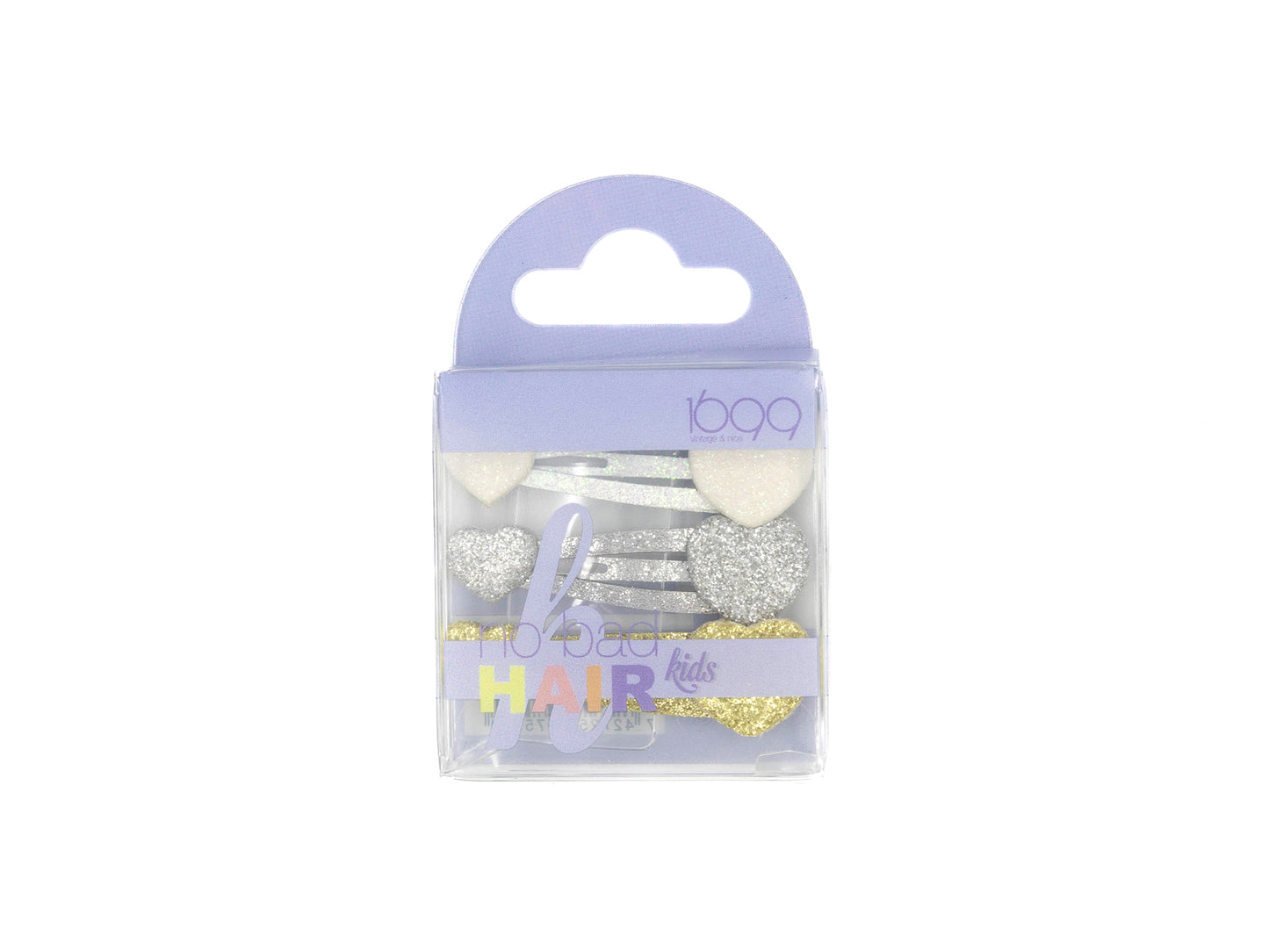 Set clips glitter 3uds No bad hair kids